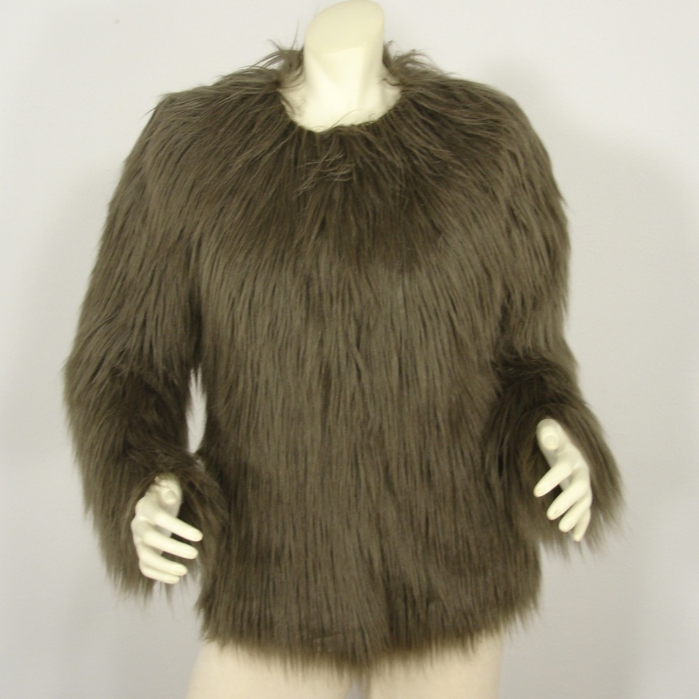 NWT VERA MODA VMGOSSIP FAUX FUR JACKET M